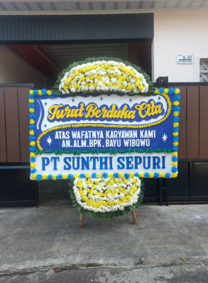 Papan Bunga Duka di Portibi