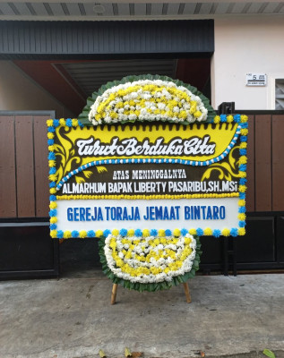 Papan Bunga Duka di Portibi