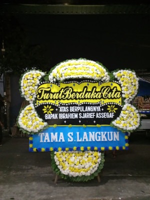 Papan Bunga Duka di Portibi